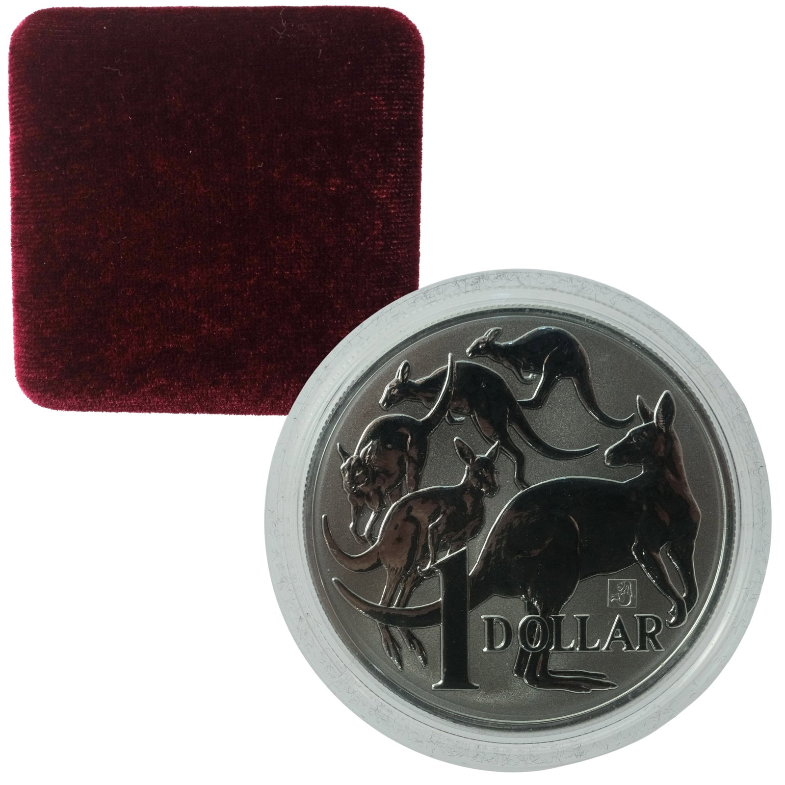 Australia 2019 Kangaroo 'Merlion ' privy mark Silver (999) $1, Unc (1 of 4)