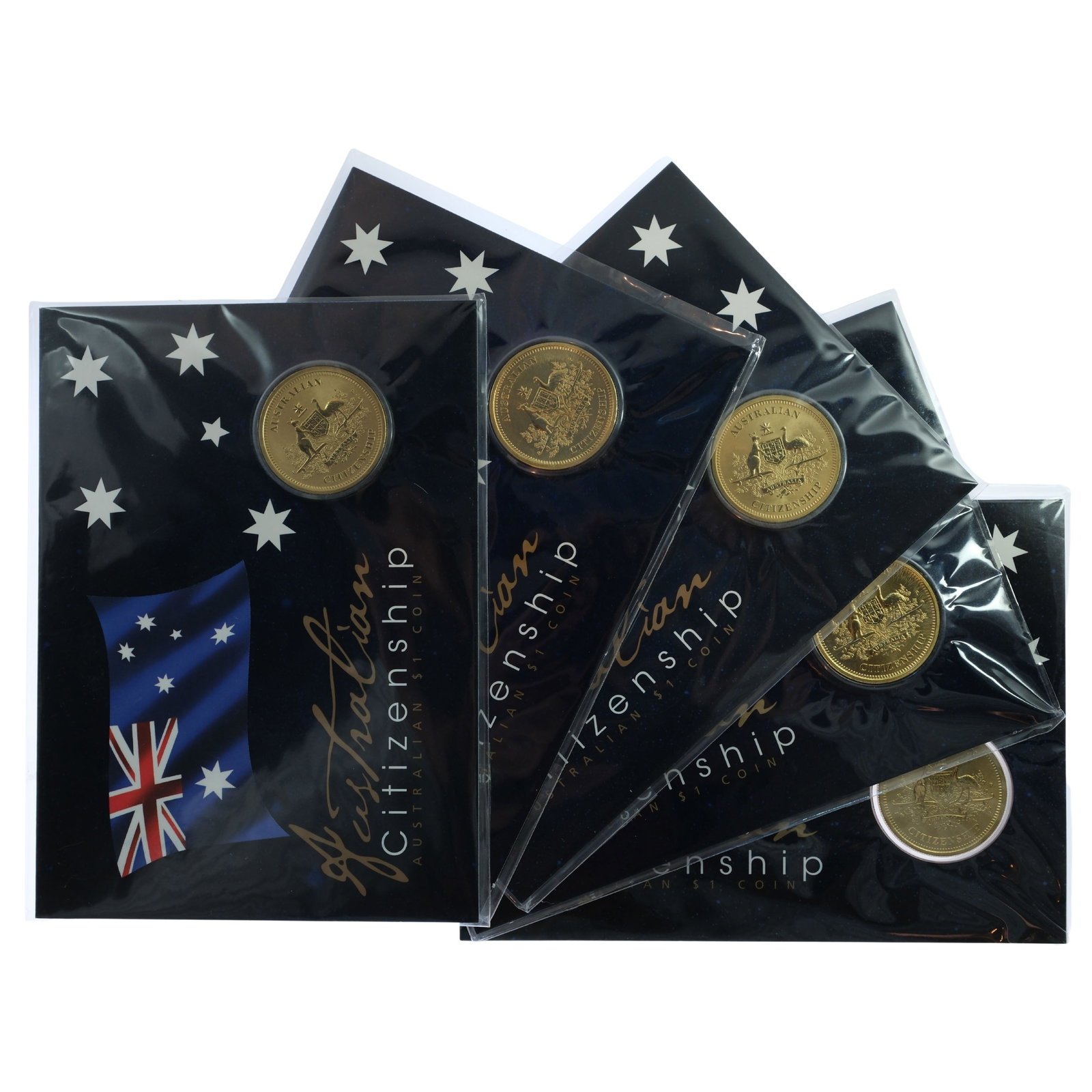 Australia 2012 'Citizenship' Al-Br $1, Uncirculated (5 coins): As Issued Medium Modern Coins