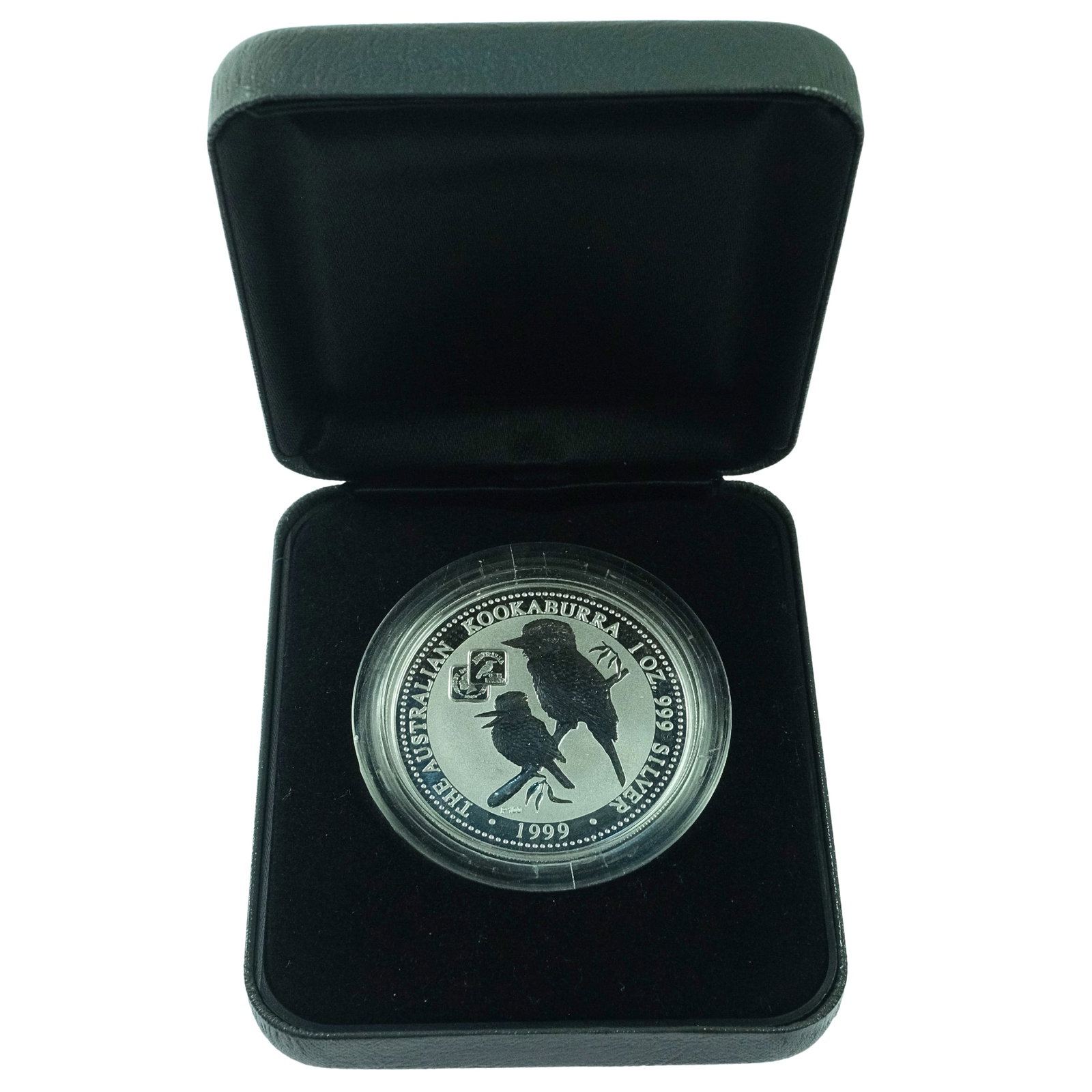 Australia 1999 Kookaburra 'Square Penny ' privy mark Silver (999) $1, Unc: Cert #796 Size ASW Troy oz Medium Modern Coins