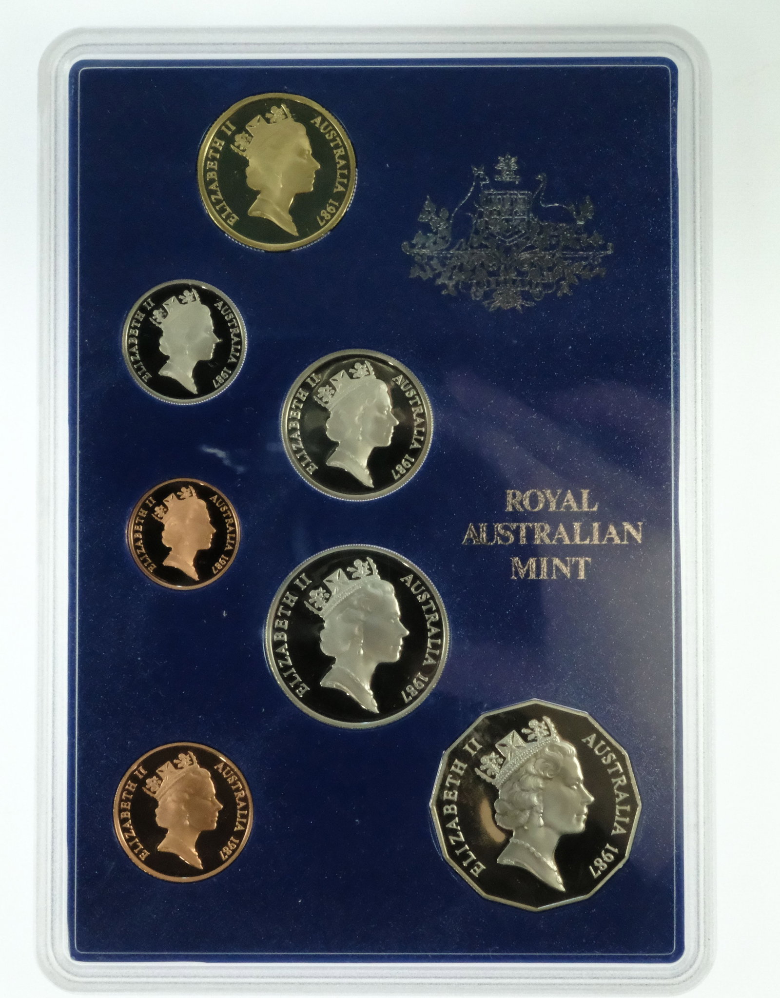 Australia 1987 Proof Set, FDC (Set of 7 coins) - 3