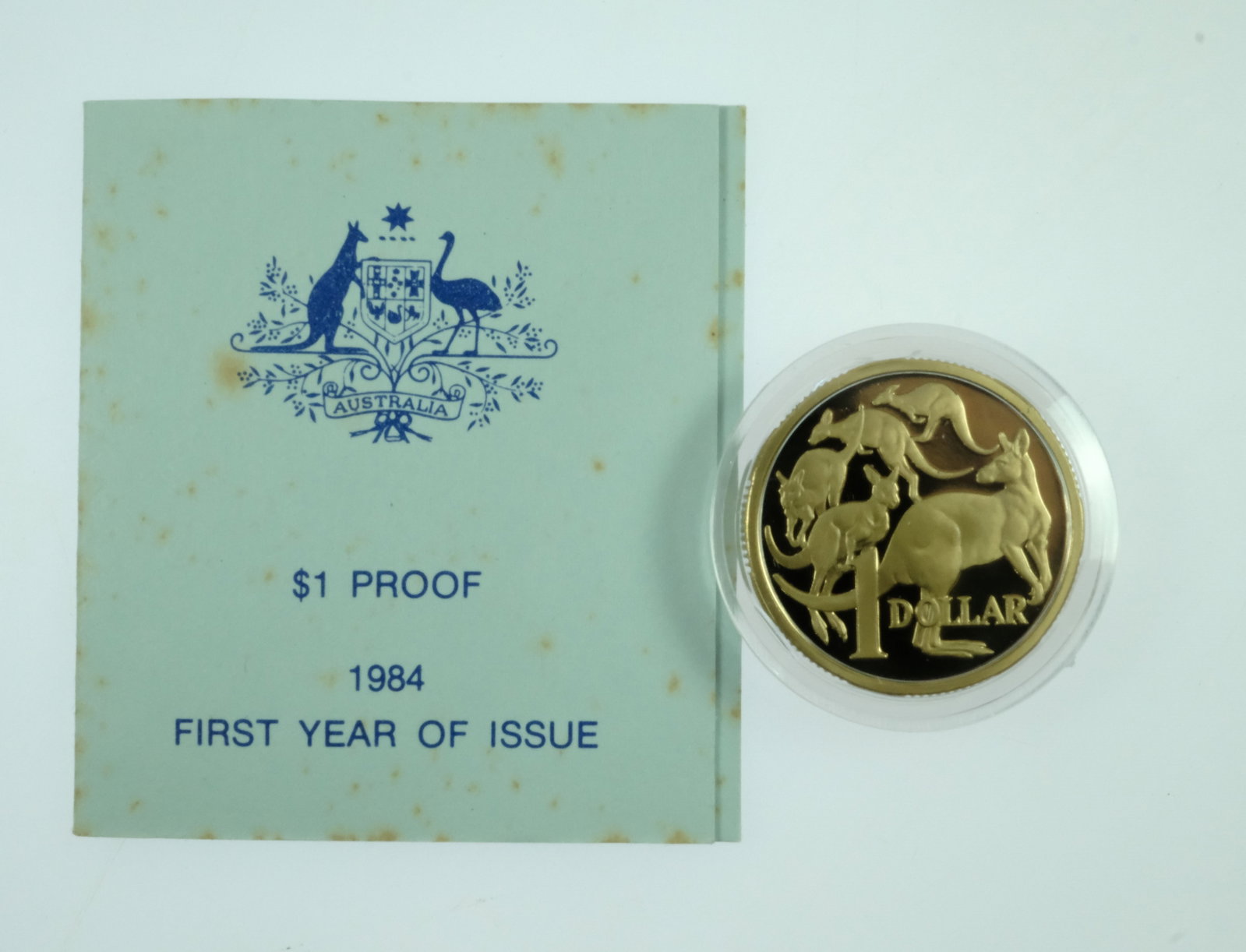 Australia 1984 $1 Proof & Uncirculated Al-Br Coins (2 items) - 5