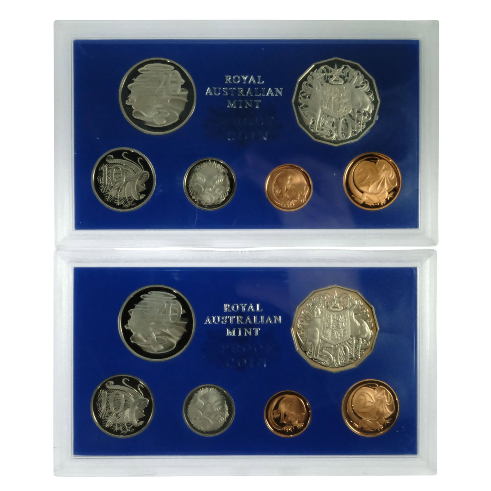Australia 1979 & 1980 Proof Sets, FDC (2 sets of 6 coins) (1 of 3)