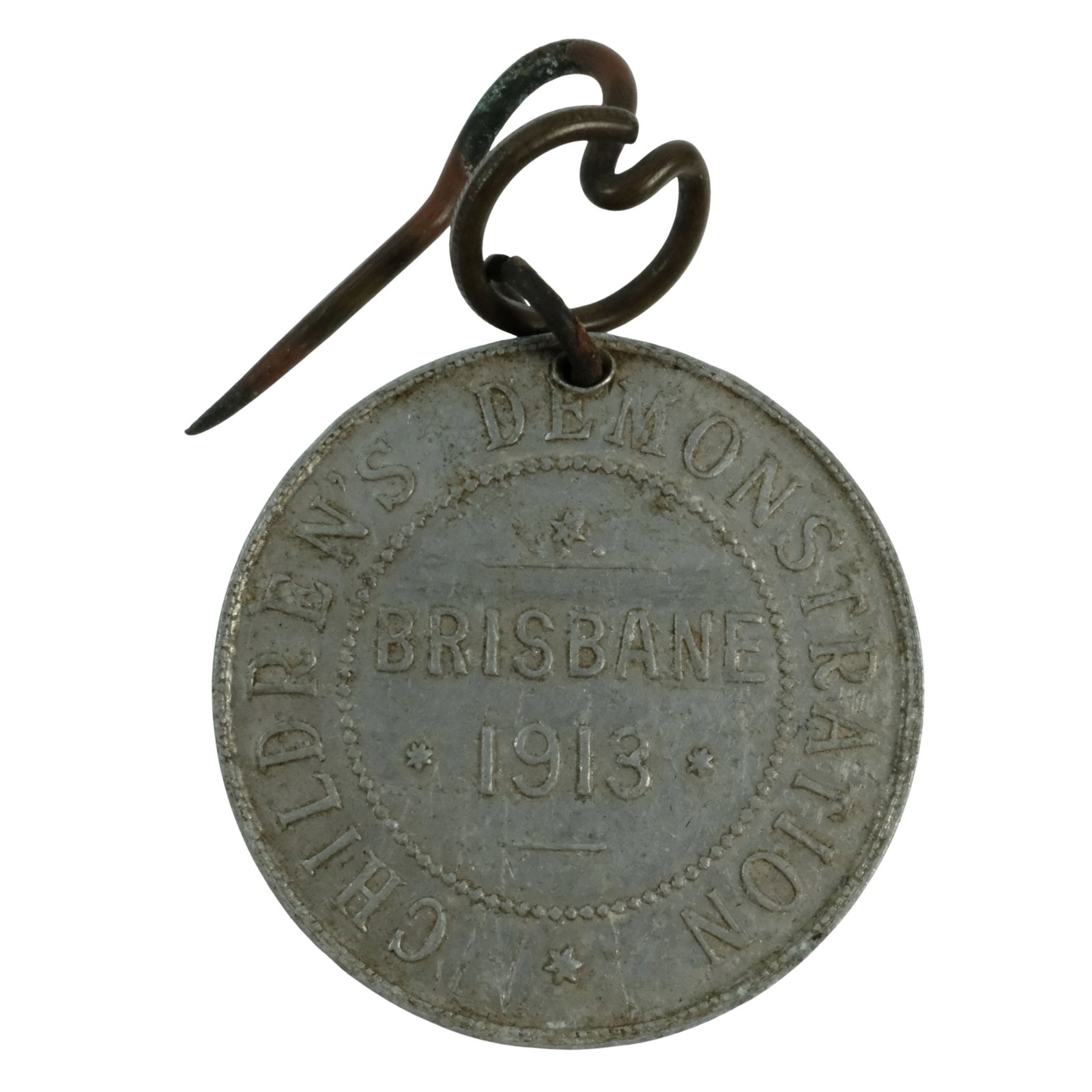 Australia 1913 Brisbane 'Australian Church Congress / Children's Demonstration' Medalet, EF: Carlisle# 1913/1. Rare Size Diameter 30mm Medium Collectables
