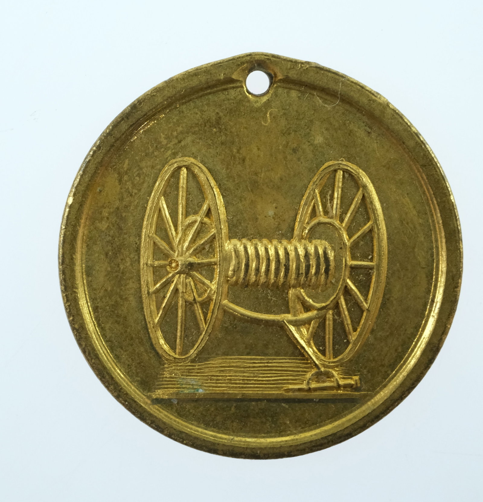 Australia 1888 'Geelong Fire Brigade Demonstration' Gilded Bronze Medalet, Brilliant Uncirculated - 2