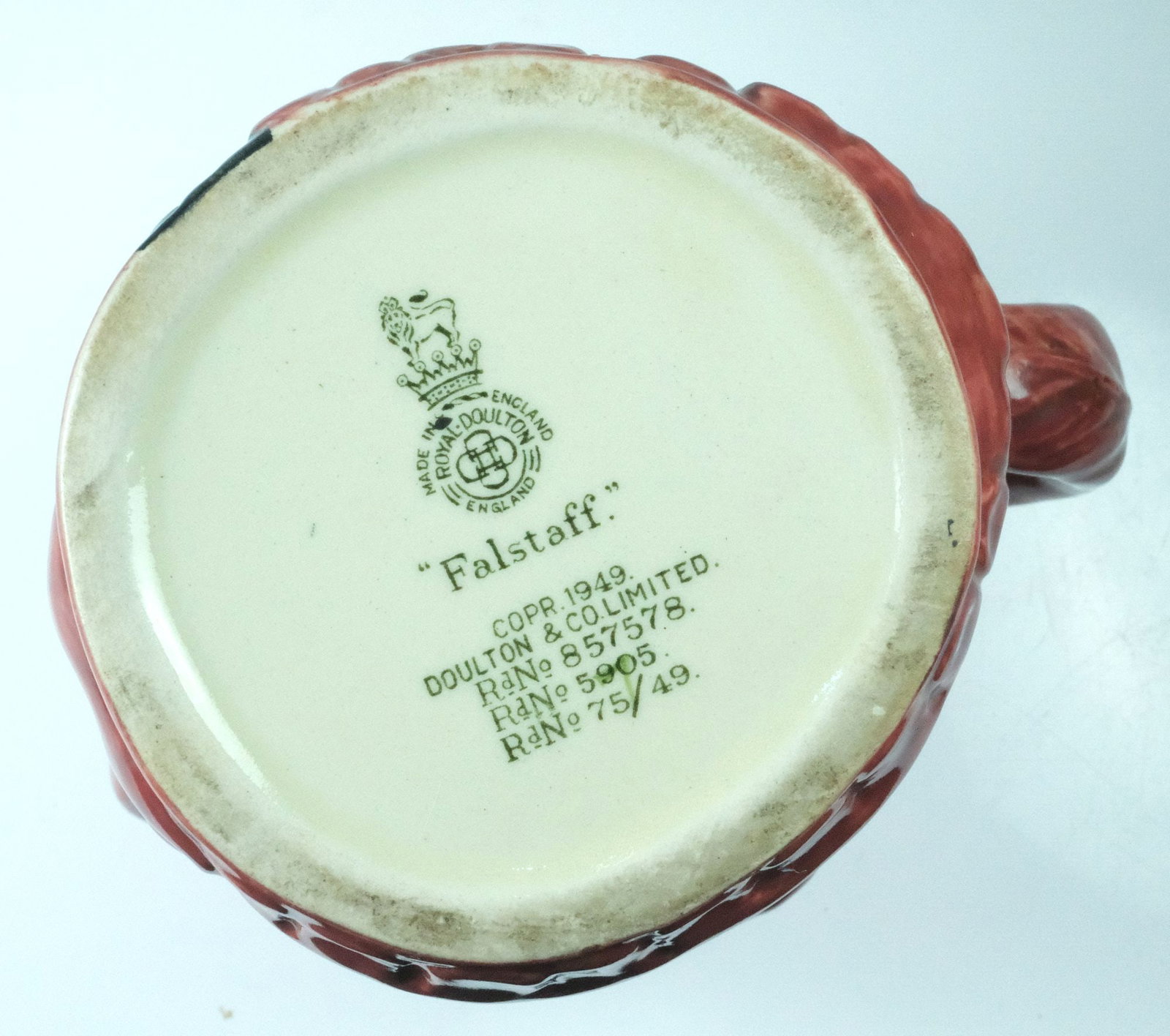 Royal Doulton 'Falstaff' Character Toby Jug - 3