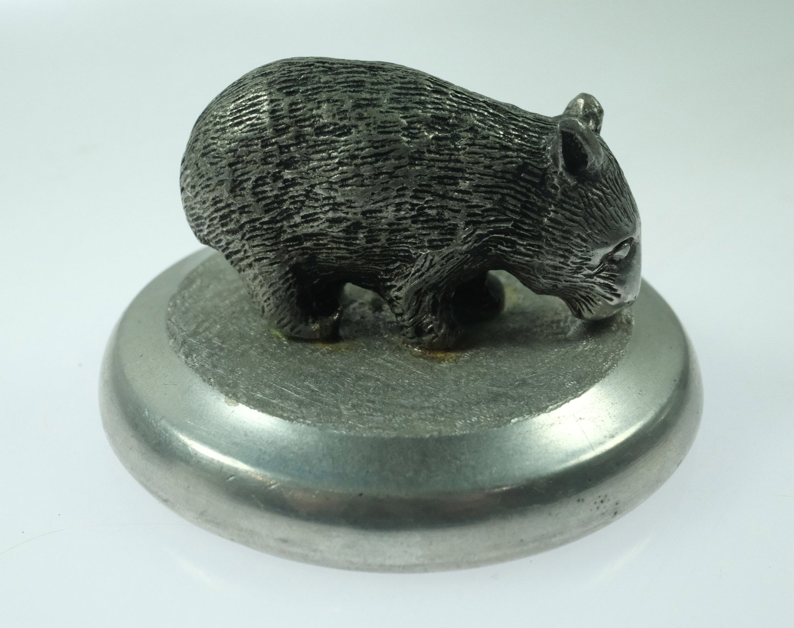 Pewter Wombat Lidded Shot Glass - 5
