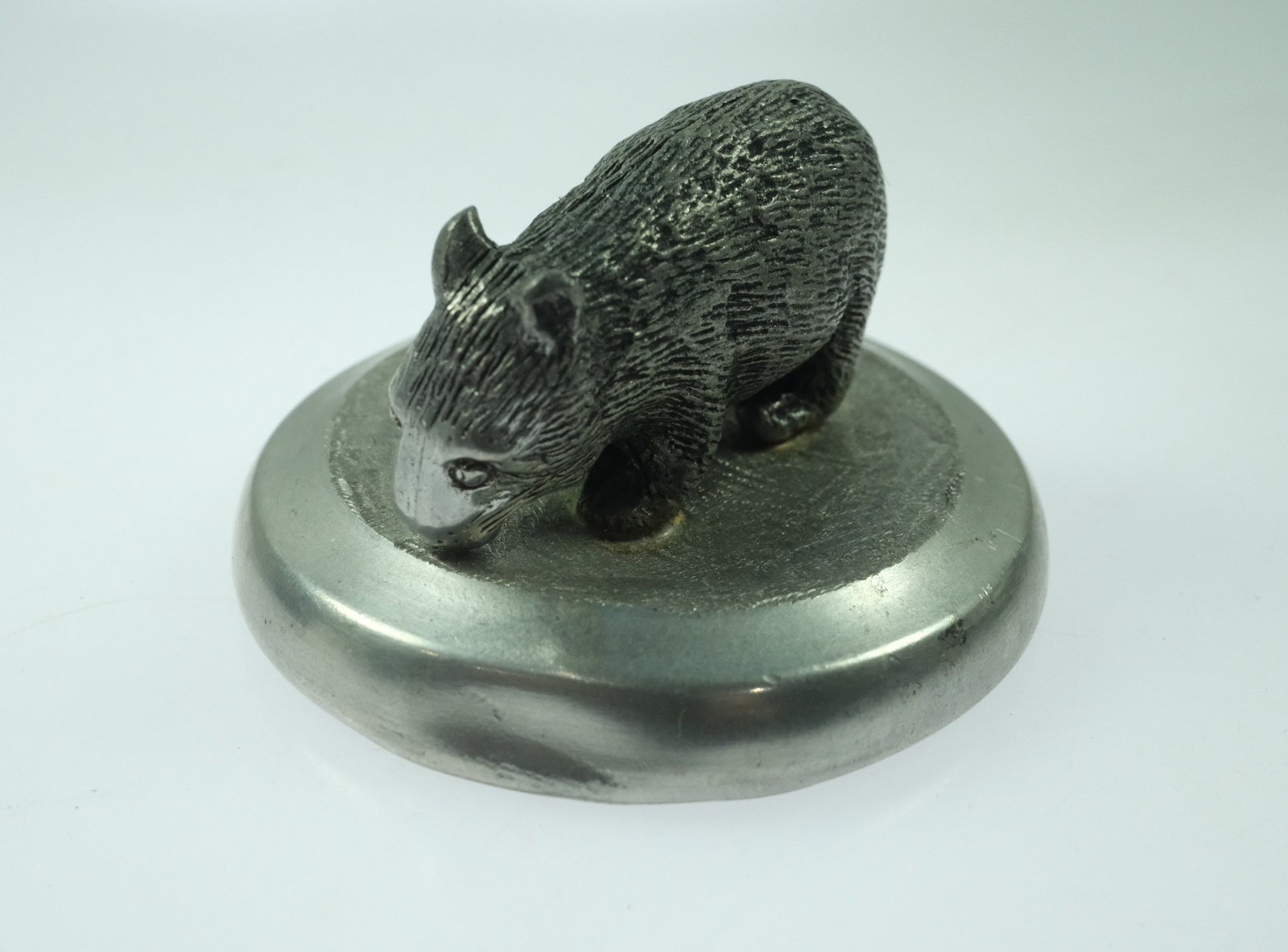 Pewter Wombat Lidded Shot Glass - 6