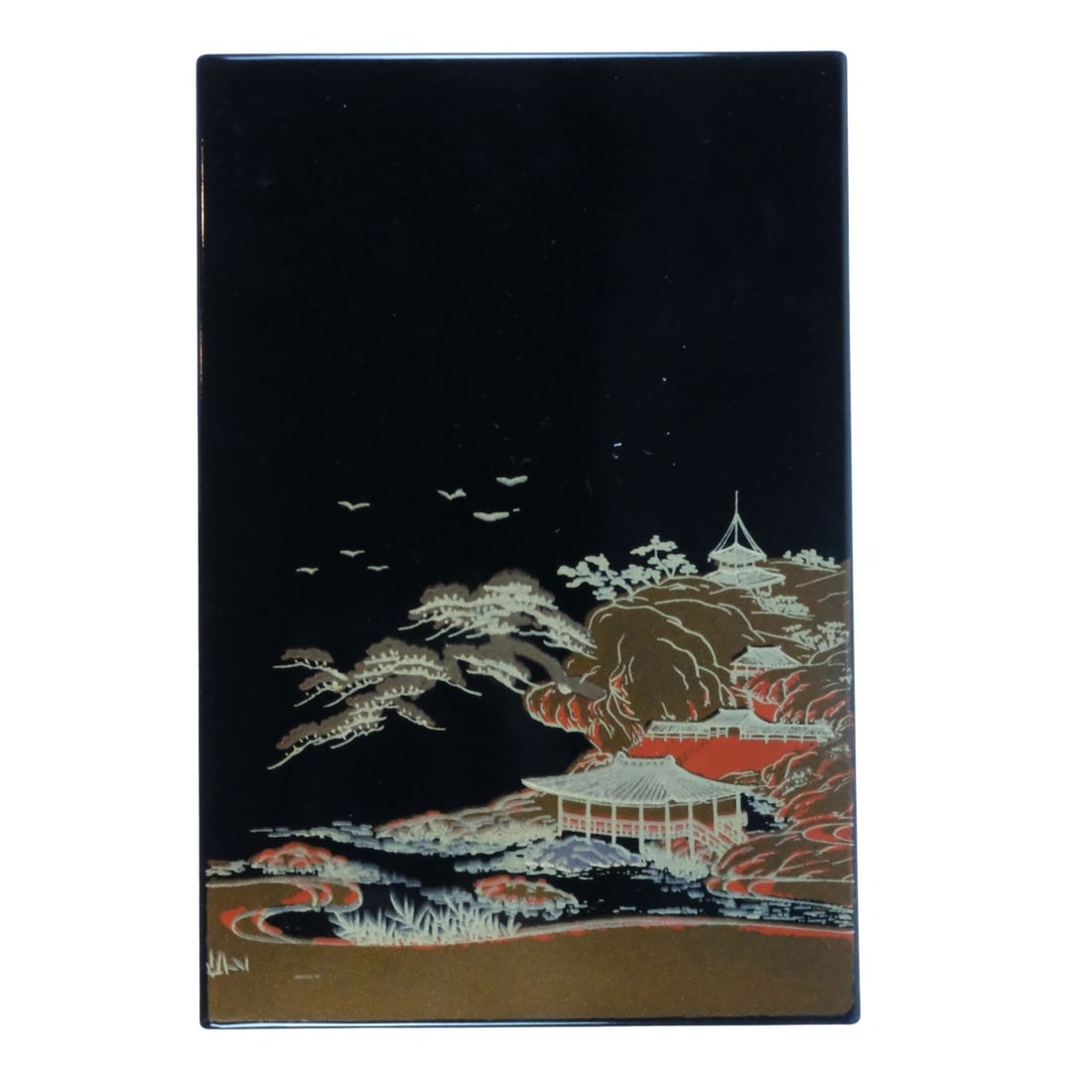 Modern Japanese Lacquer Card Case: . Size 11x7.5x3.5cms Medium Art & Antiques