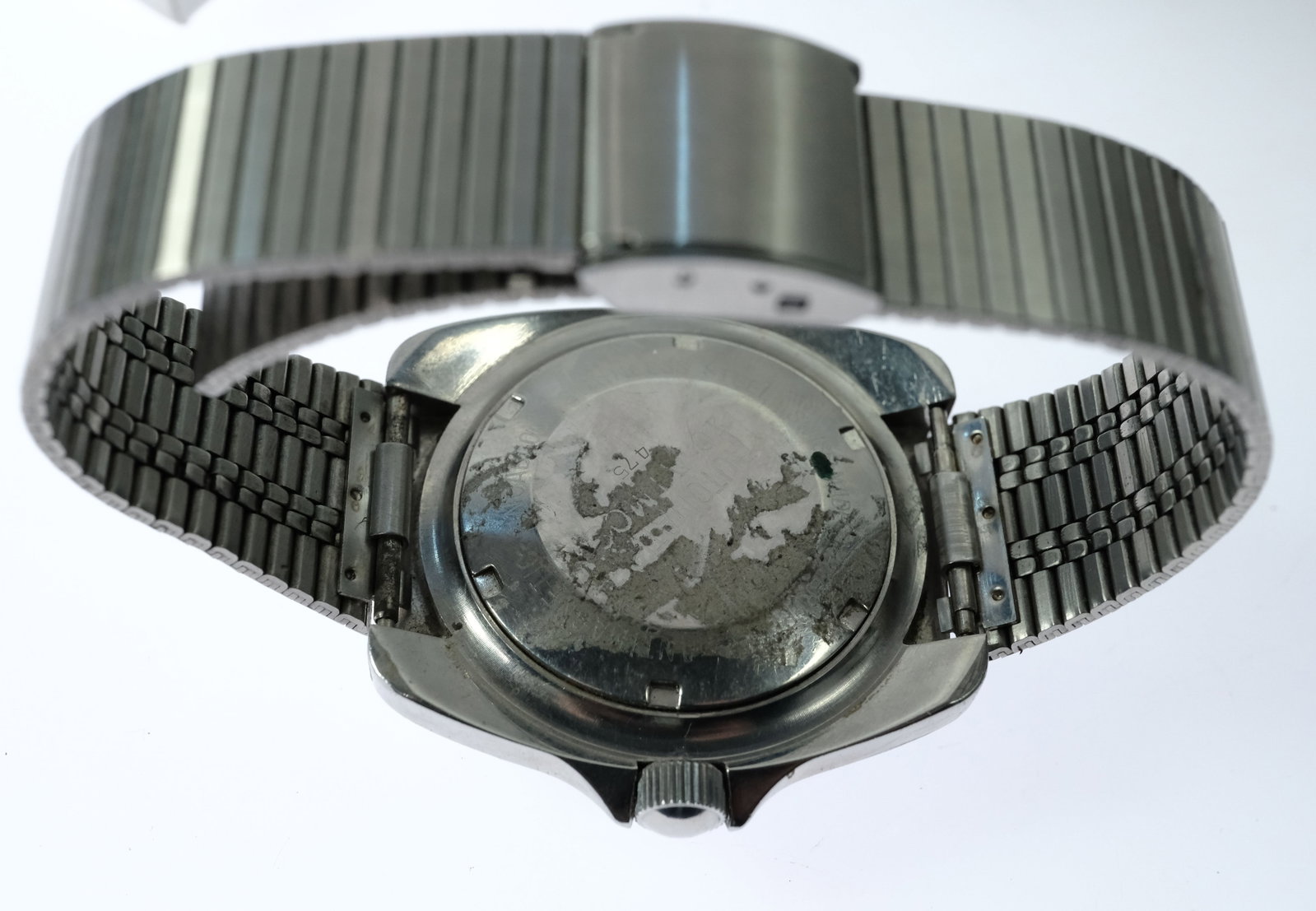Vintage Men's Timor '20 Atmos' Diver Wristwatch with Silver Case & Black Dial - 3
