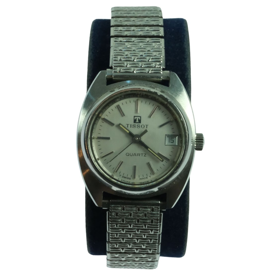 Tissot Women's Watch from the 'Seastar Seven Collection' circa 1980: Featuring a quartz movement, a silver dial with stainless steel hands and indices, and a stainless steel band. It is presented in a Tissot-branded box. Condition Untested Medium Jewelry