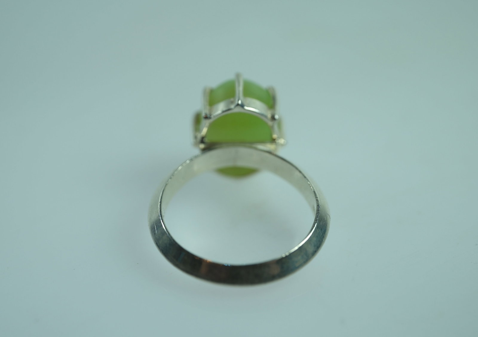 Chrysoprase Ring In Sterling (925) Silver - 2