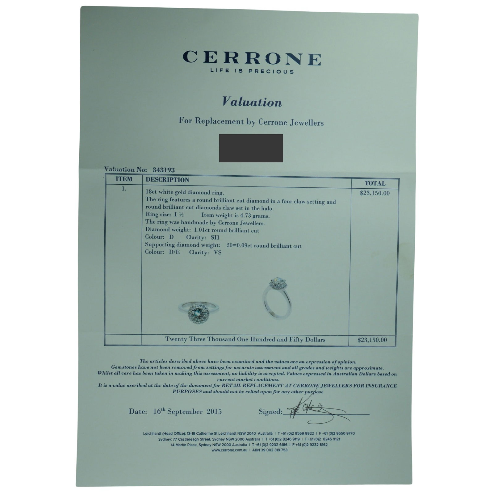 Bespoke One Carat Wedding Ring in 18ct White Gold - 7