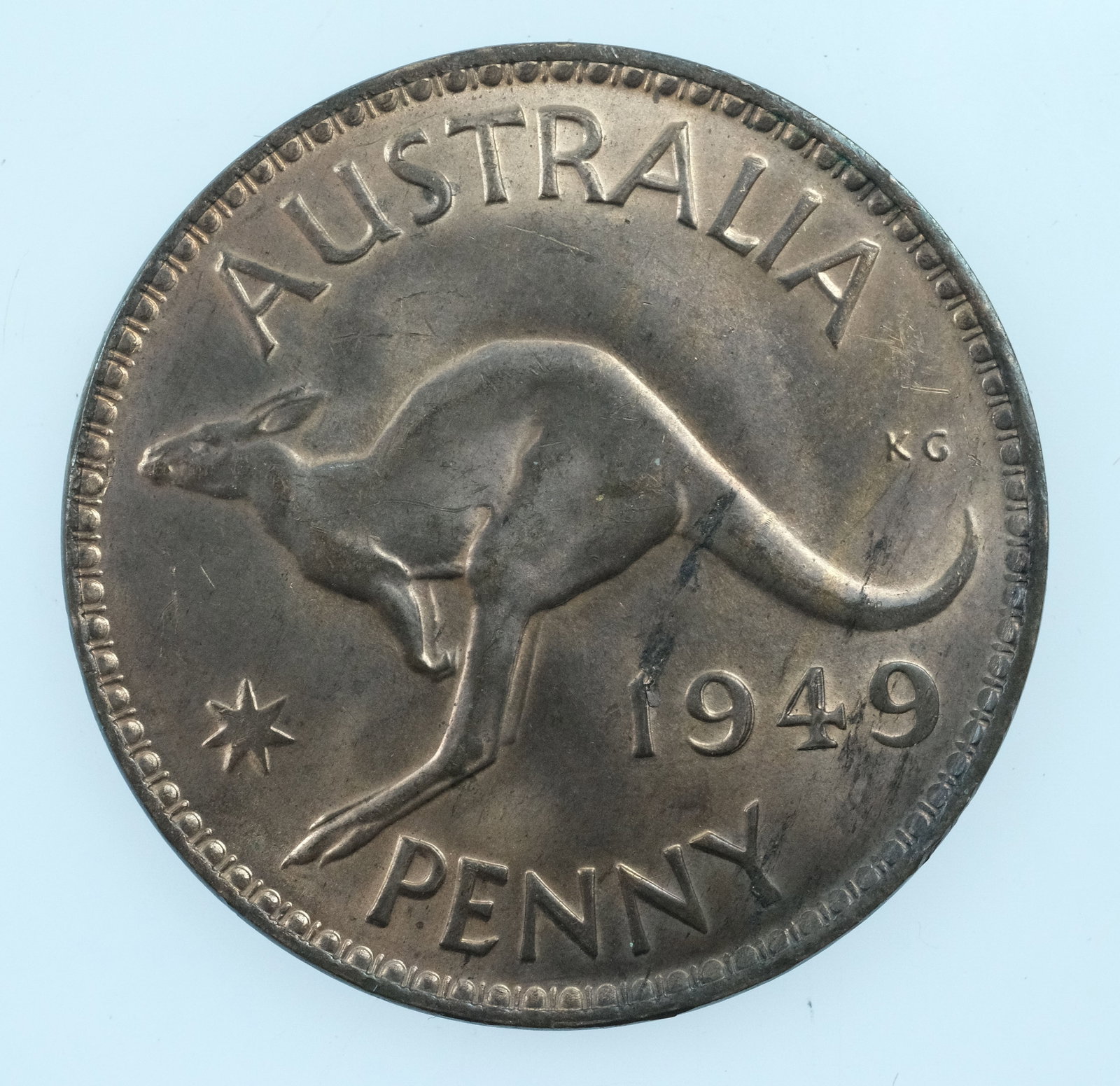 Australia 1949 Penny, Uncirculated (1 of 2)