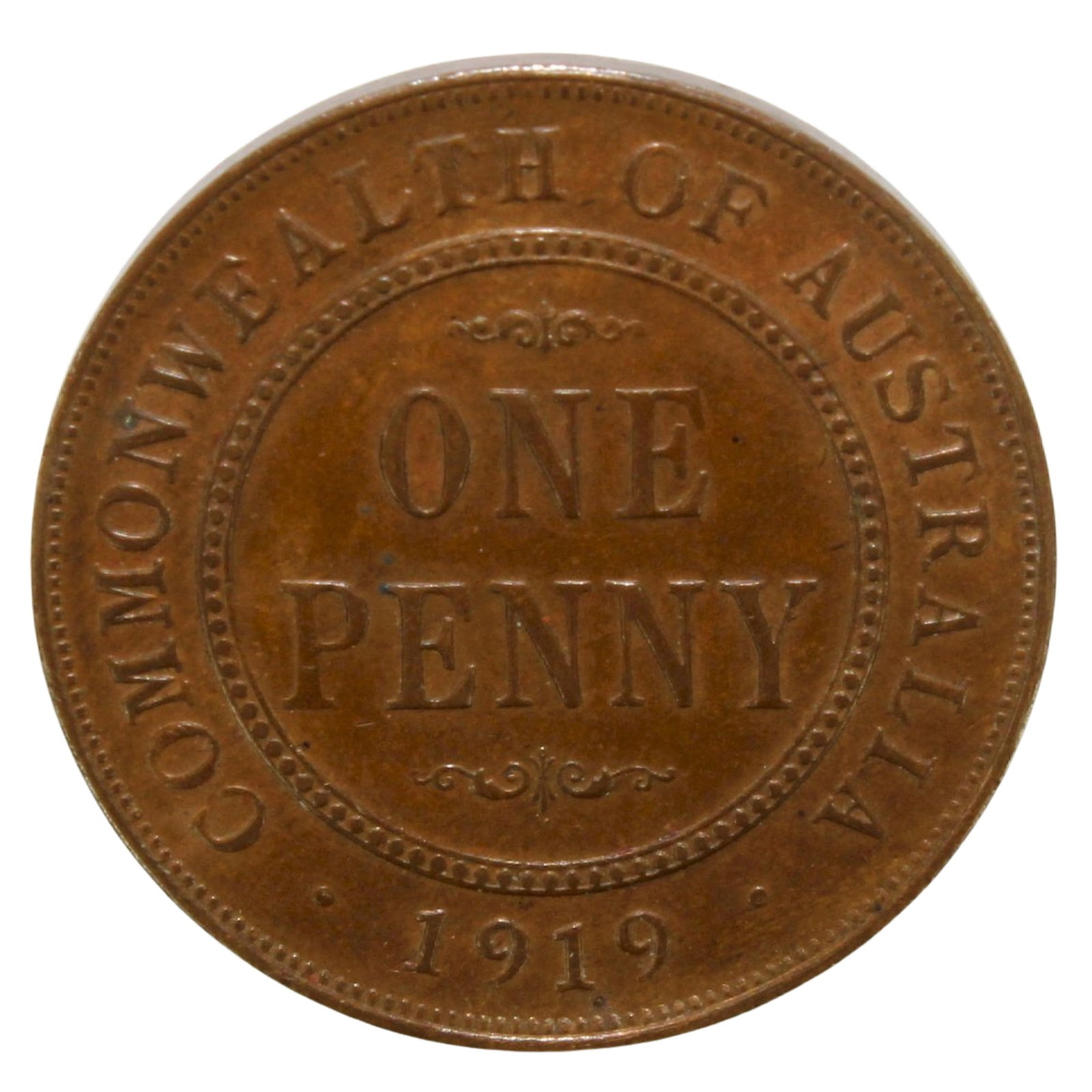 Australia 1919 //. (M) Penny, about Uncirculated (1 of 2)