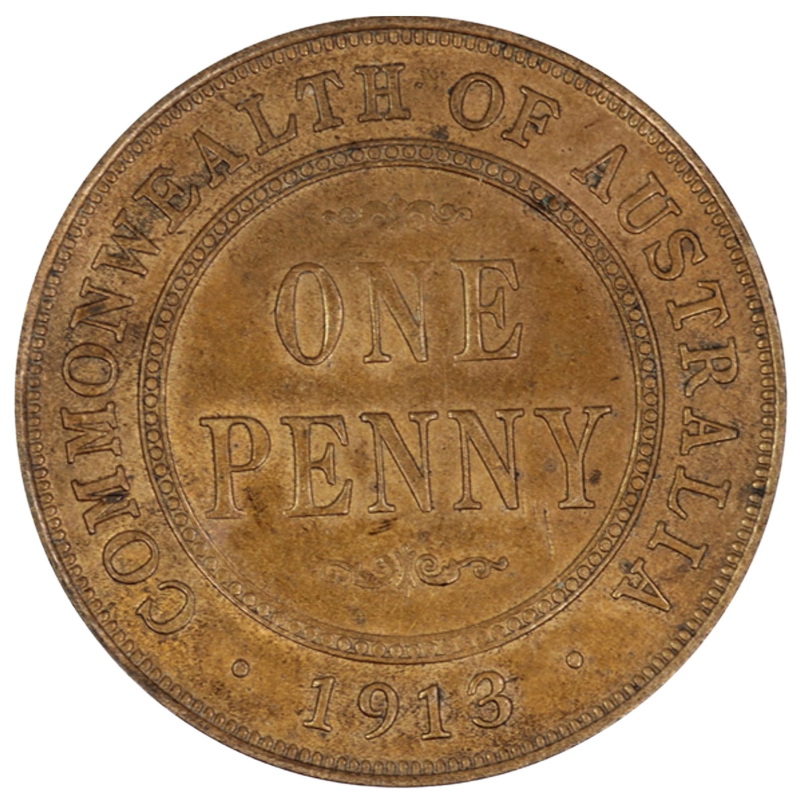 Australia 1913 Penny, Uncirculated (1 of 2)