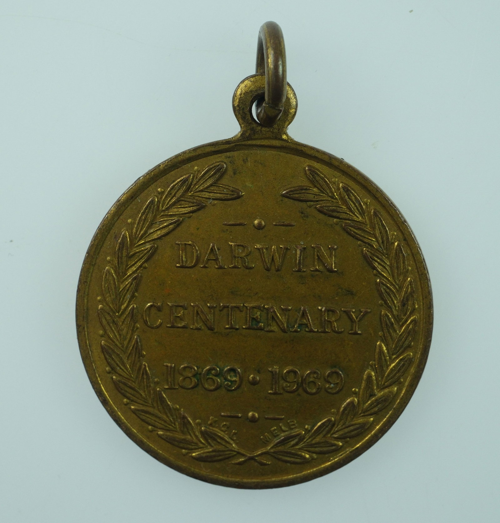 Australia 1969 'Centenary of Darwin' Gilt Brass Medalet, - 2