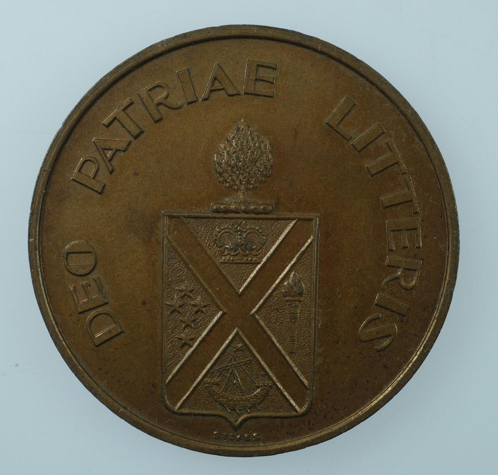 Australia 1851 - 1951 'Centenary Scotch College' Brass Medalet, about Uncirculated - 2
