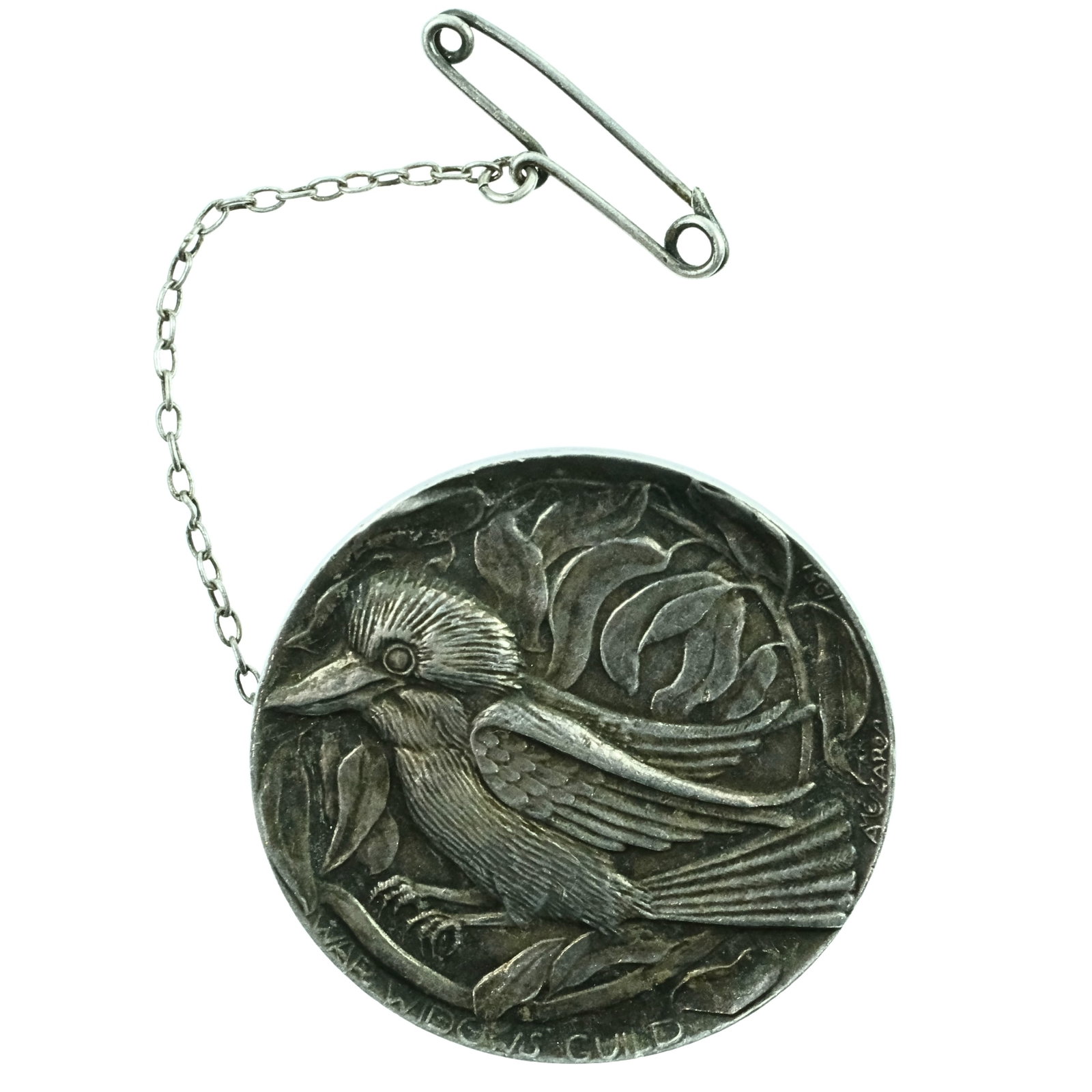 Australia - WWII 'War Widows Guild' Silvered Badge: May 5-12 1946 Size Diameter 32mm Medium Collectables