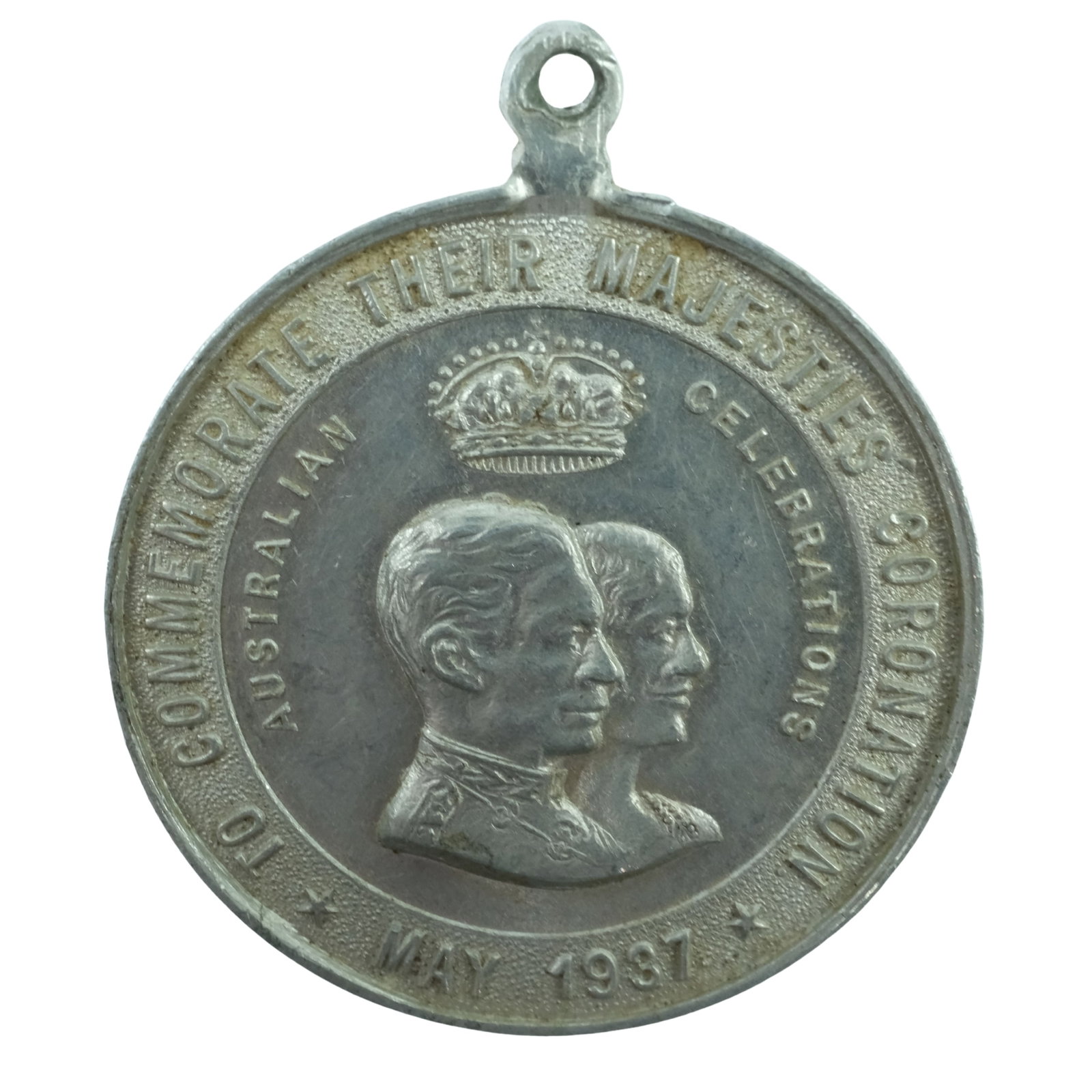 Australia 1937 Namoi 'Their Majesties' Coronation" Aluminium Medalet, Choice Uncirculated: Carlisle# 1937/39 Size Diameter 30mm Medium Collectables