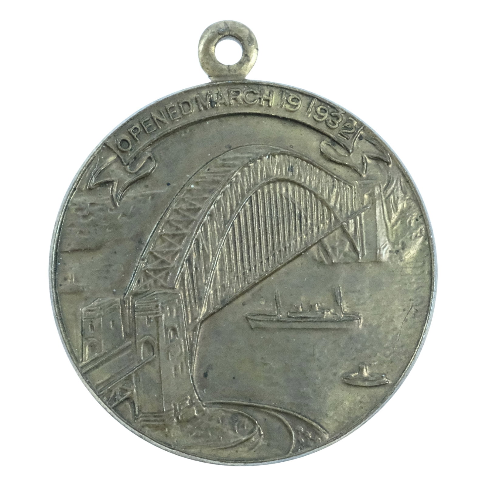 Australia 1932 'Opening of Sydney Harbour Bridge' Brass Medalet, Choice Uncirculated: Carlisle# 1932/1 Size Diameter 25mm Medium Collectables