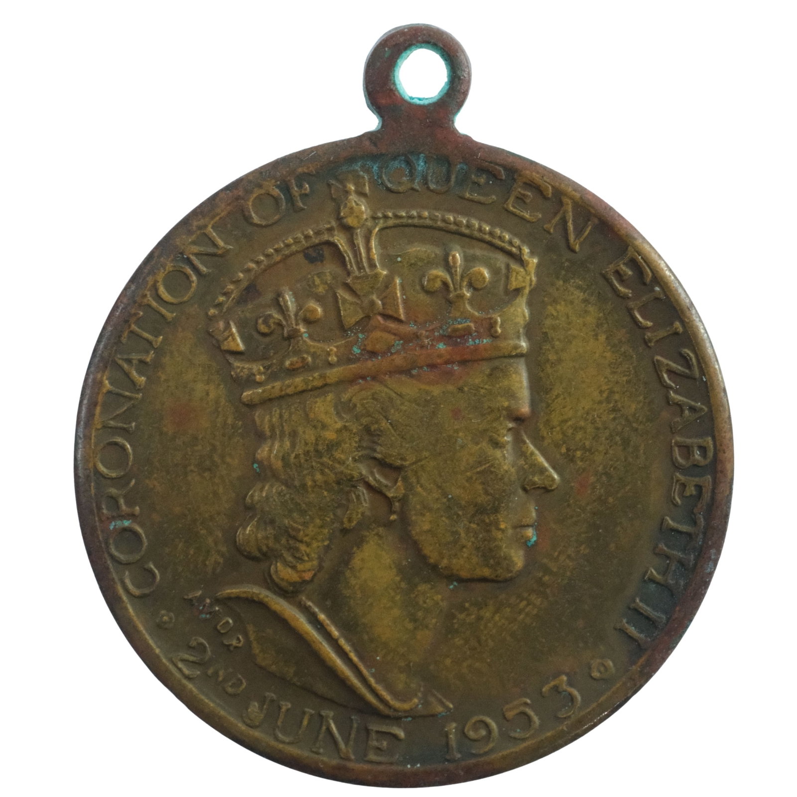 Australia 1953 Young & Burrangong 'Coronation of QEII' Brass Medalet, Very Fine: Carlisle# 1953/16. Mintage 3,000 Size Diameter 31mm Medium Collectibles