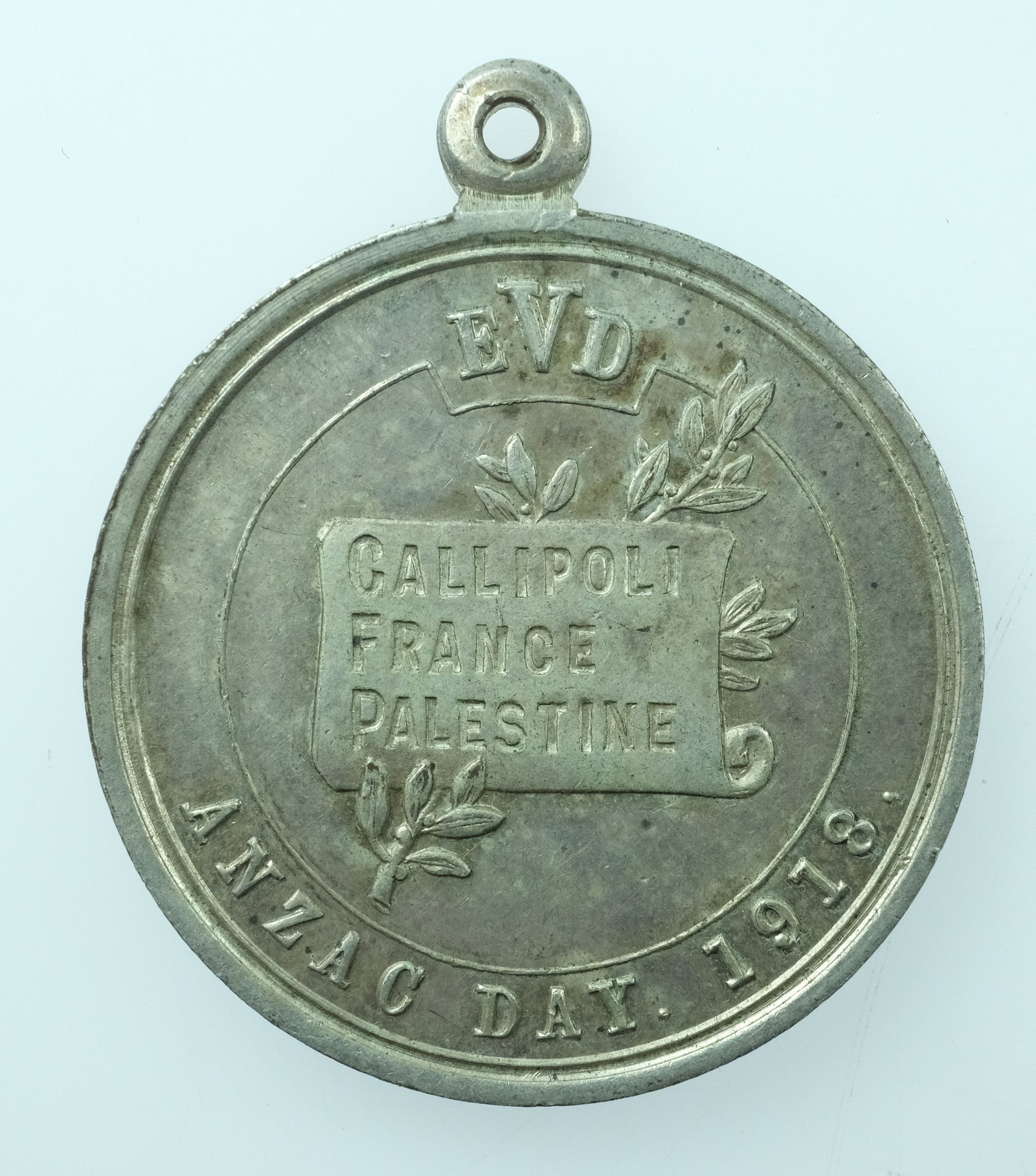 Australia 1918 'Honor to the A.I.F. / Anzac Day' Silvered Bronze Medalet, about Uncirculated - 2