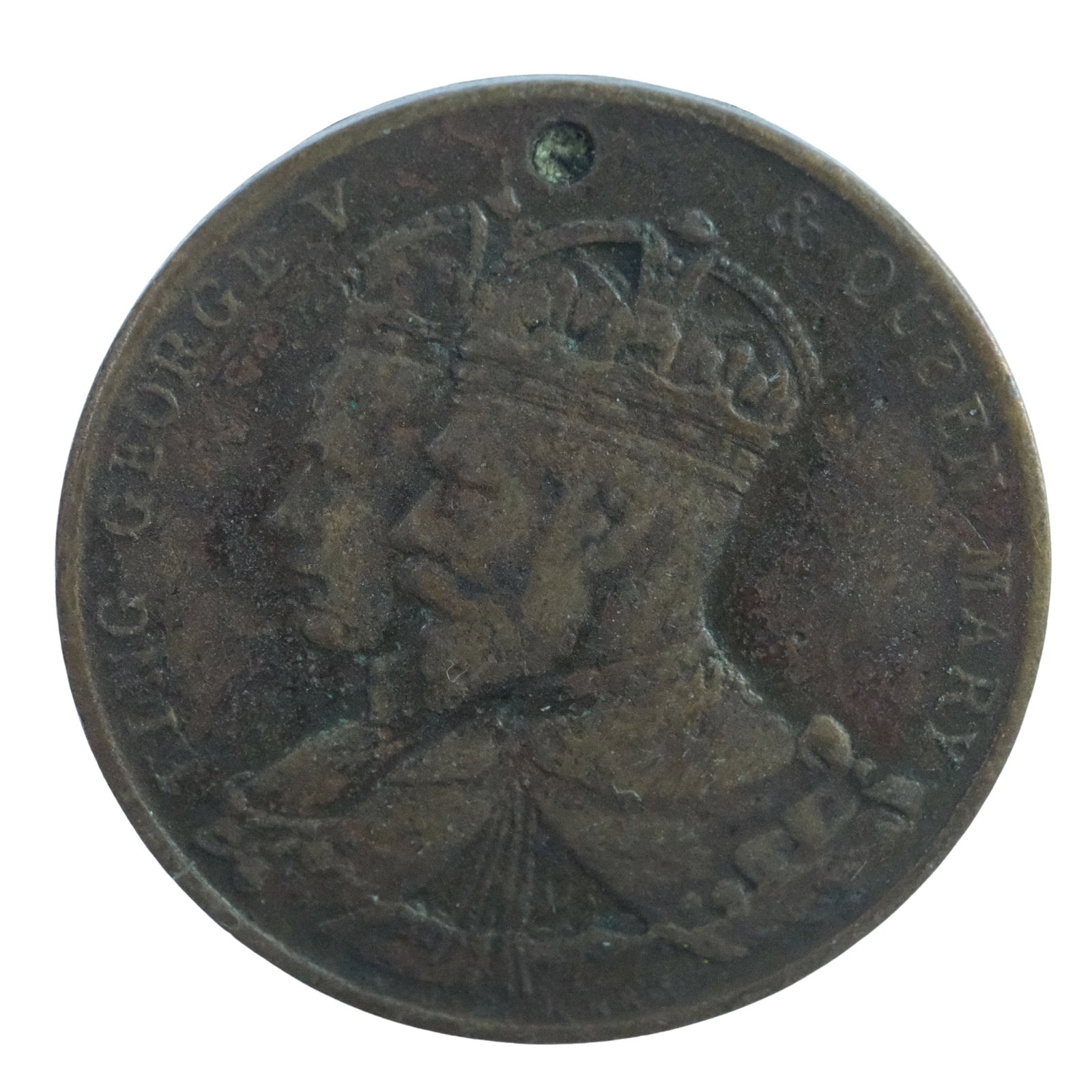 Australia c.1911 'Coronation of Geo V - Advance Australia' Bronze Medalet, Very Fine: Carlisle# K2 Size Diameter 22mm Medium Collectibles