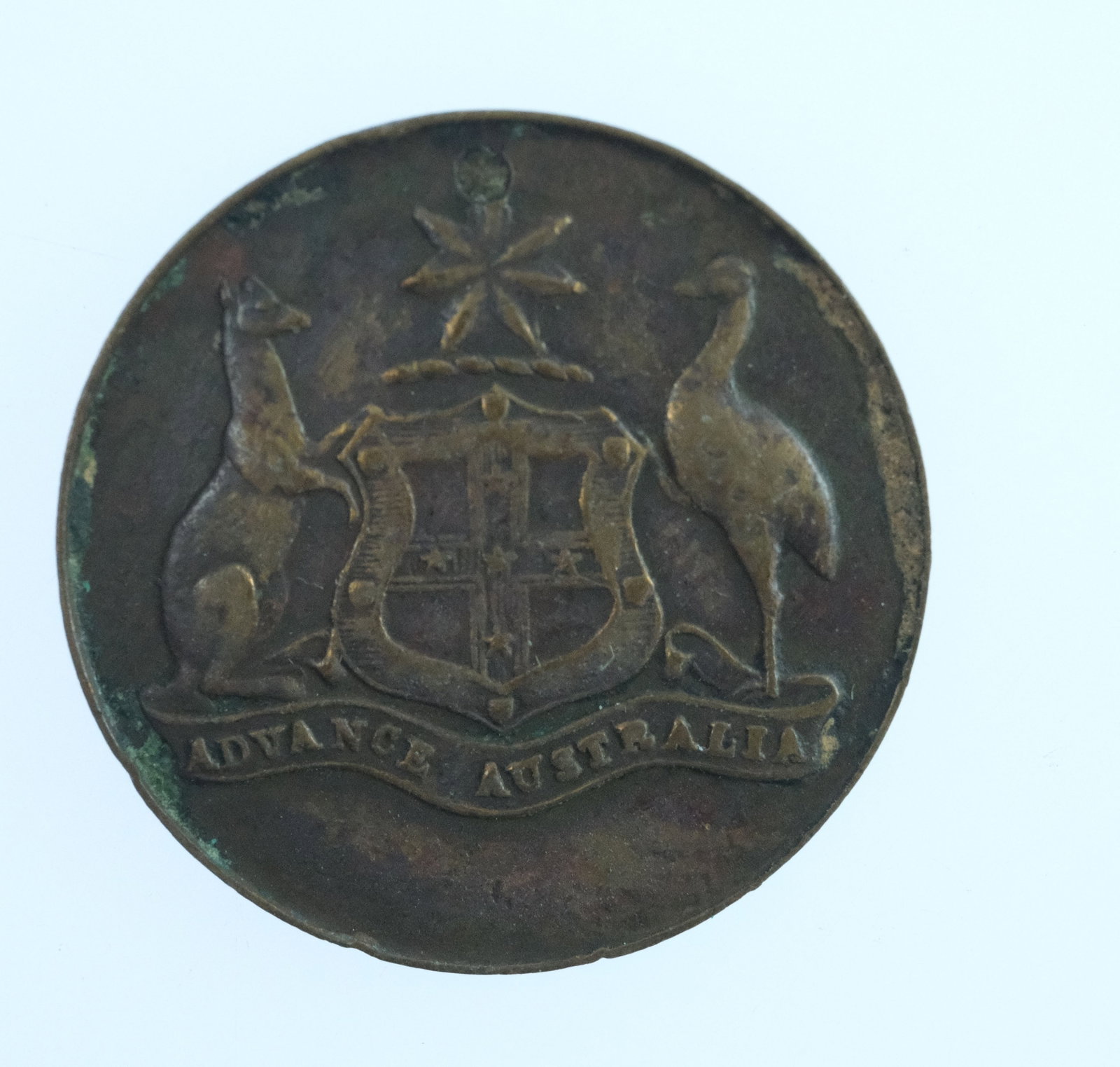 Australia c.1911 'Coronation of Geo V - Advance Australia' Bronze Medalet, Very Fine - 2
