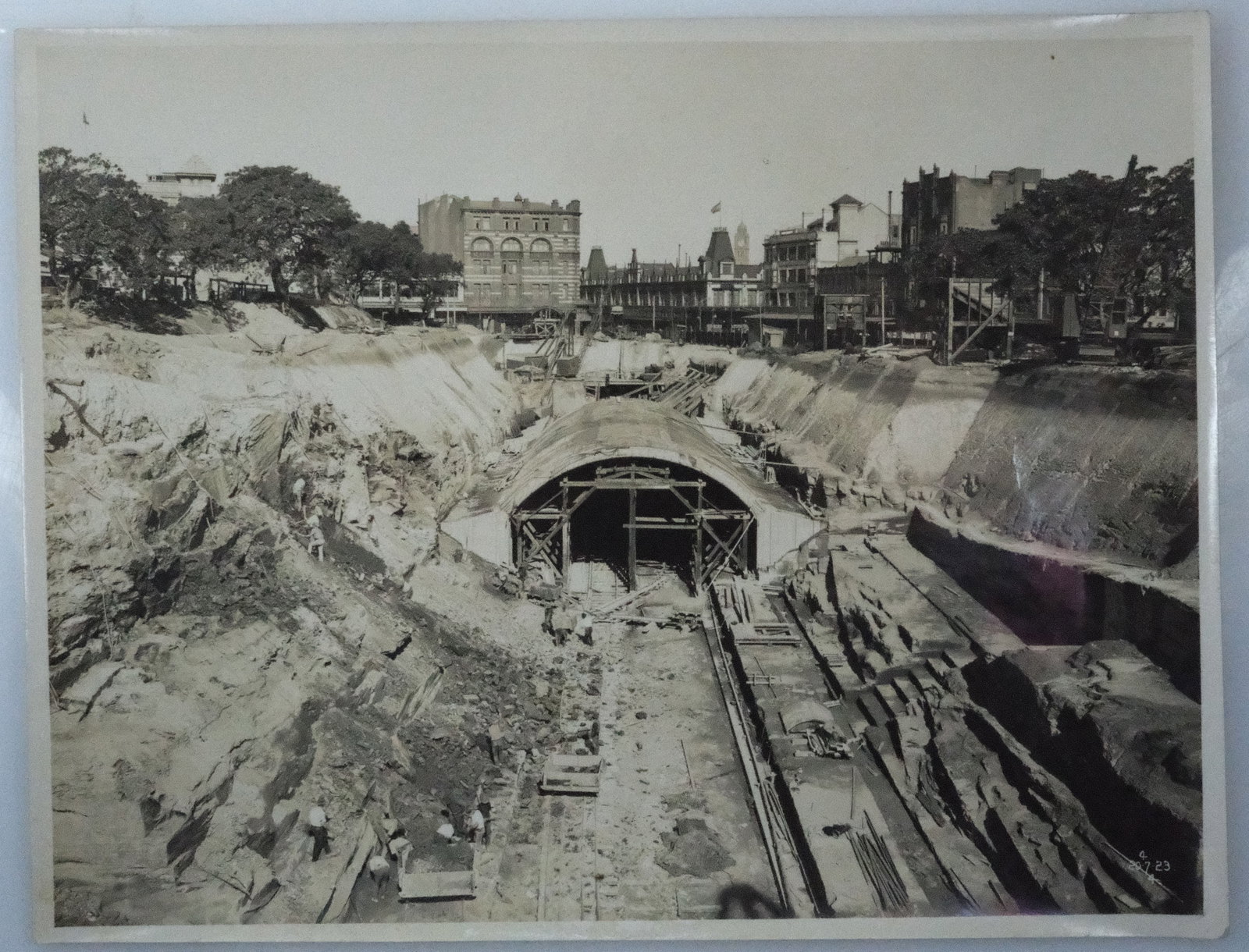 Photographs of the Building of the City Circle Train Line, Sydney c.1926 (8) - 7