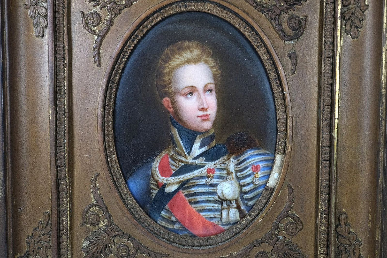 Youthful Portrait on Porcelain of Louis-Philippe d'Orléans, King of France (1830 to 1848) c.179 - 2