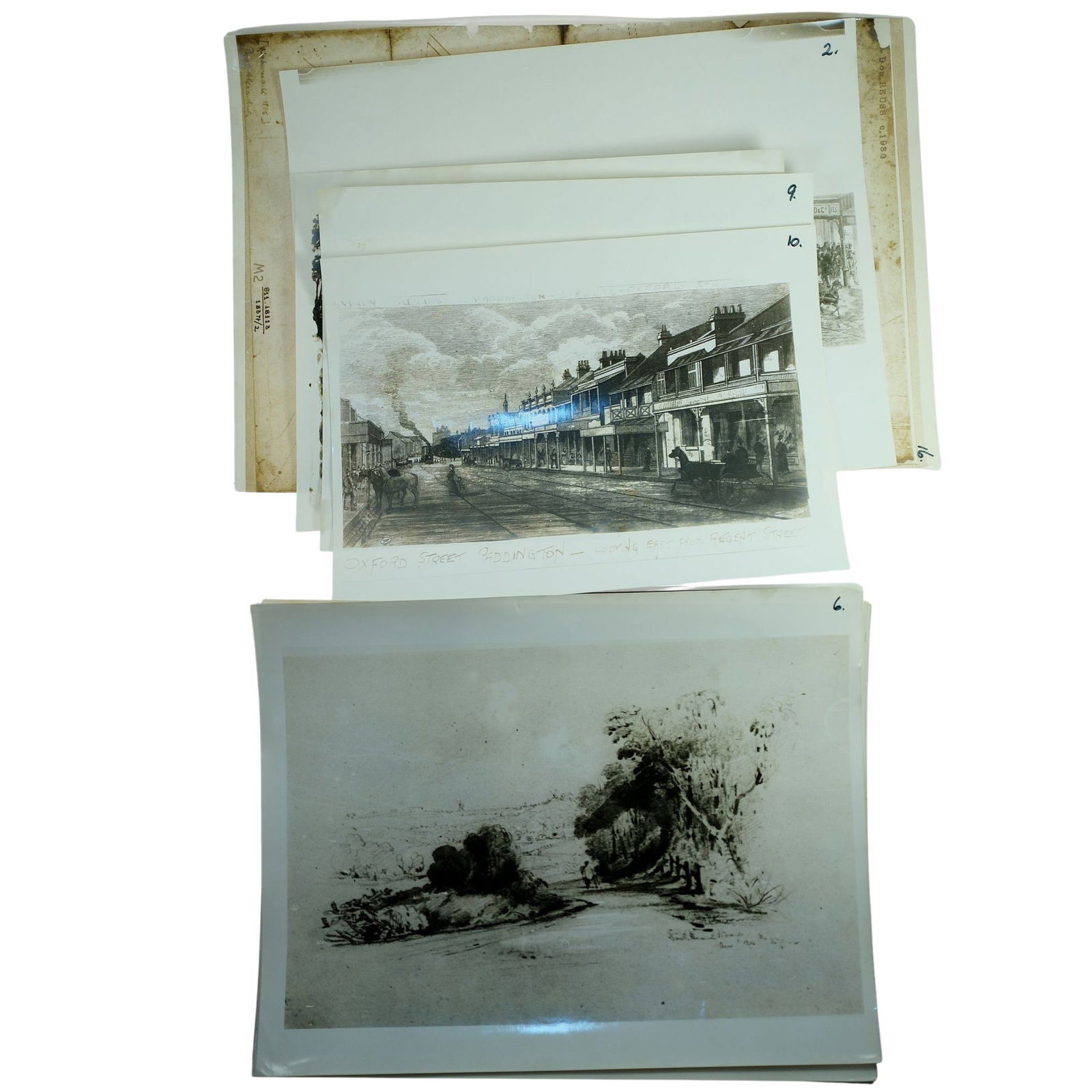 Early Photographs of Paddington, Edgecliff, Rushcutters Bay, Double Bay & Colonial Sydney (7): Ormonde House. Paddington : White Conduit House, Rushcutters Bay : Edgecliff Road, Edgecliff: Double Bay, Waverley District Medium Memorabilia