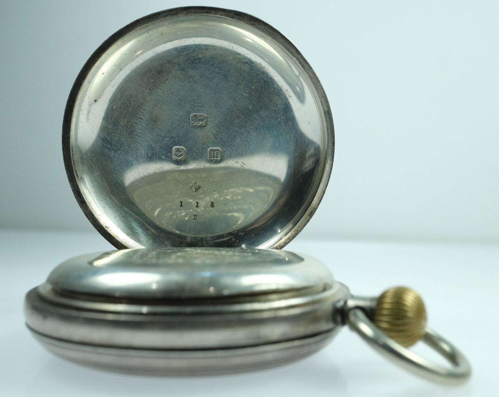 Rotherham's of London' Sterling (925) Silver Pocket Watch with Second Dial - 4