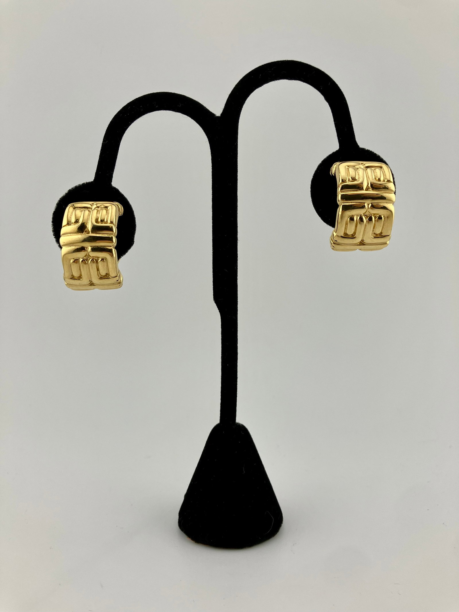 Givenchy Gold Logo Hoop Clip Earrings (1 of 5)