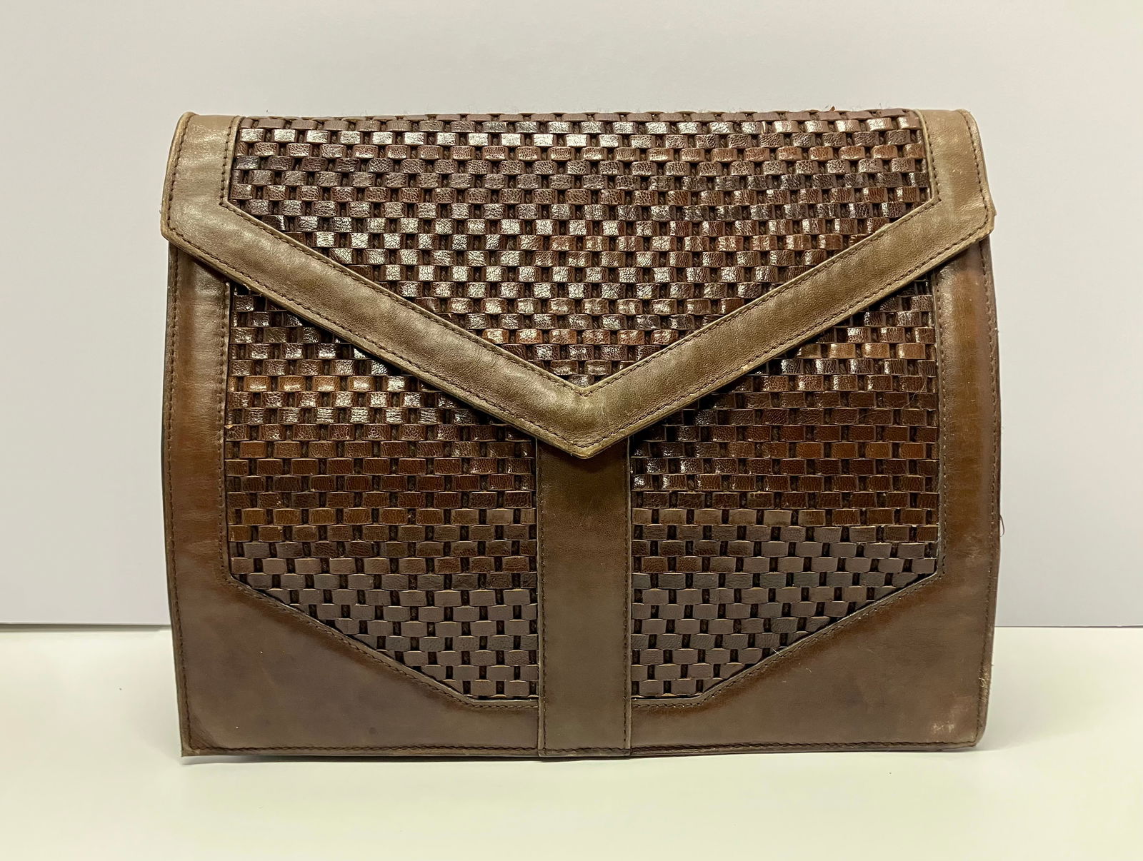 Vintage Yves Saint Laurent Woven Leather Bag (1 of 4)