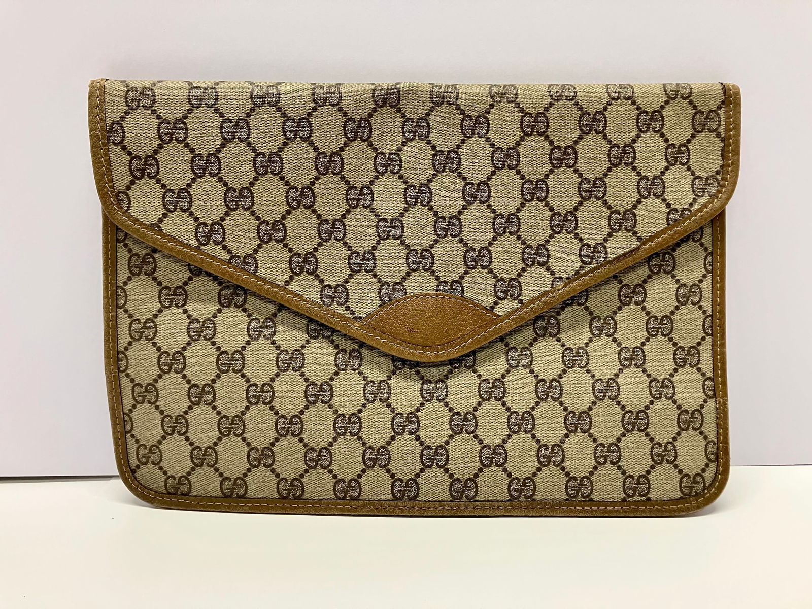 Vintage Gucci Monogram Portfolio Envelope Accessory Bag Ipad (1 of 3)