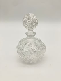 Tiffany & Co Rock Cut Crystal Perfume Bottle
