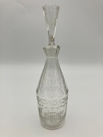 Late 18th c Anglo-Irish Cut Glass Cologne Bottle