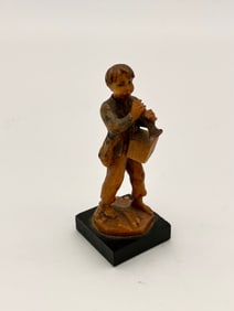Anri Carved Boy with Horn