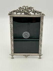 Elias Pewter Torch & Roses Easel Picture Frame
