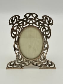 Antique Art Nouveau Sterling Silver Picture Frame