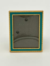 Haffke Gold and Turquoise Picture Frame