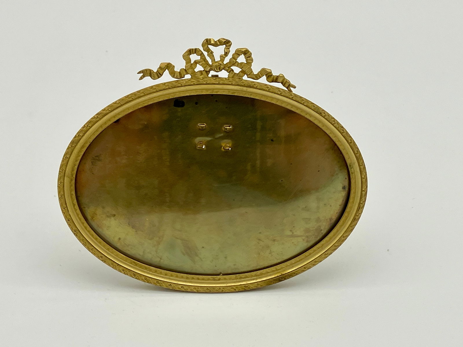 Antique French Louis XVI Gilt Oval Picture Frame (1 of 3)