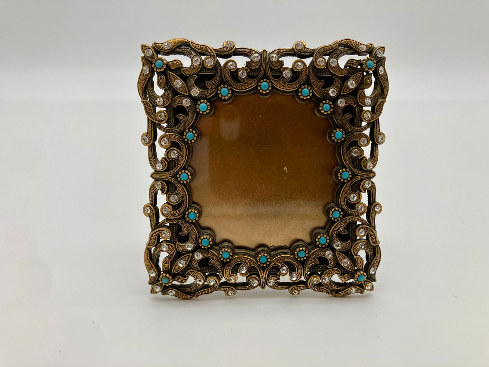 Berebi Turquoise Rhinestone Picture Frame (1 of 3)