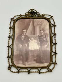 Antique French Wire Picture Frame 4x6"