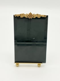 French Style Glass Gilt Easel Picture Frame 4x6"