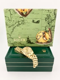 18K Gold Rolex Oyster Perpetual Datejust Diamond Bezel Ladie's Watch