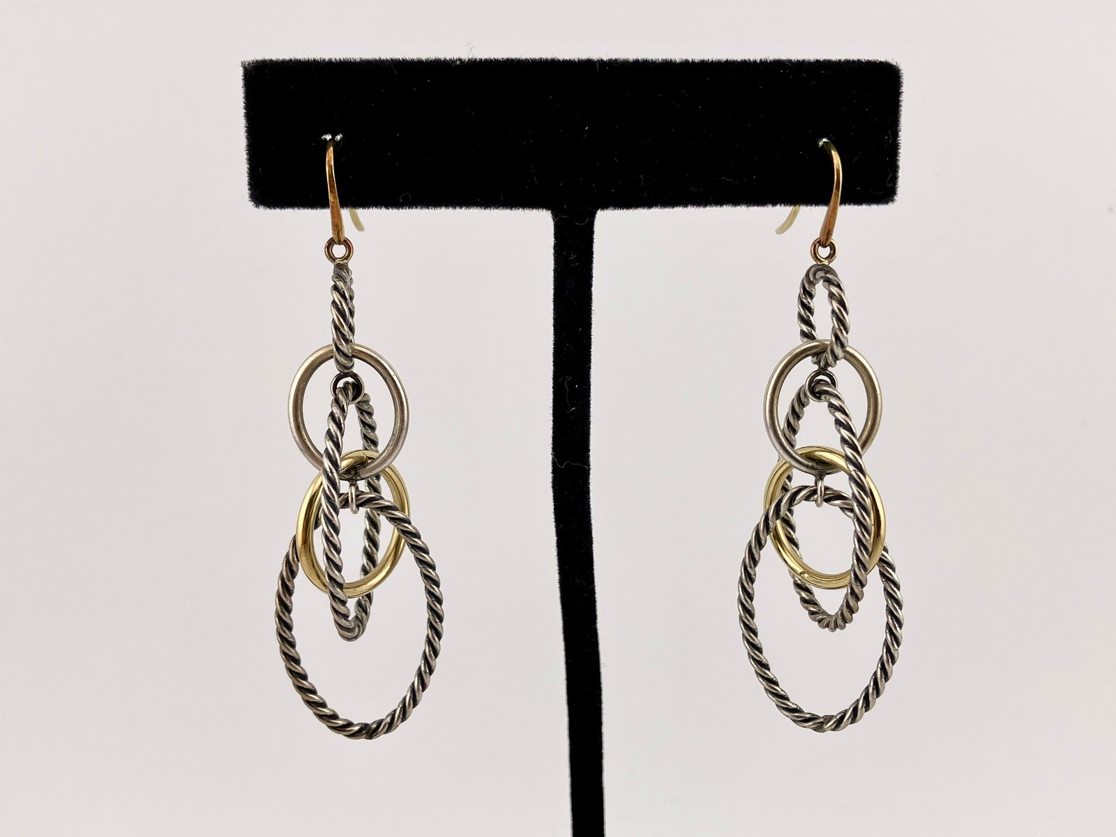 David Yurman Sterling & 18k Mobile Earrings (1 of 3)