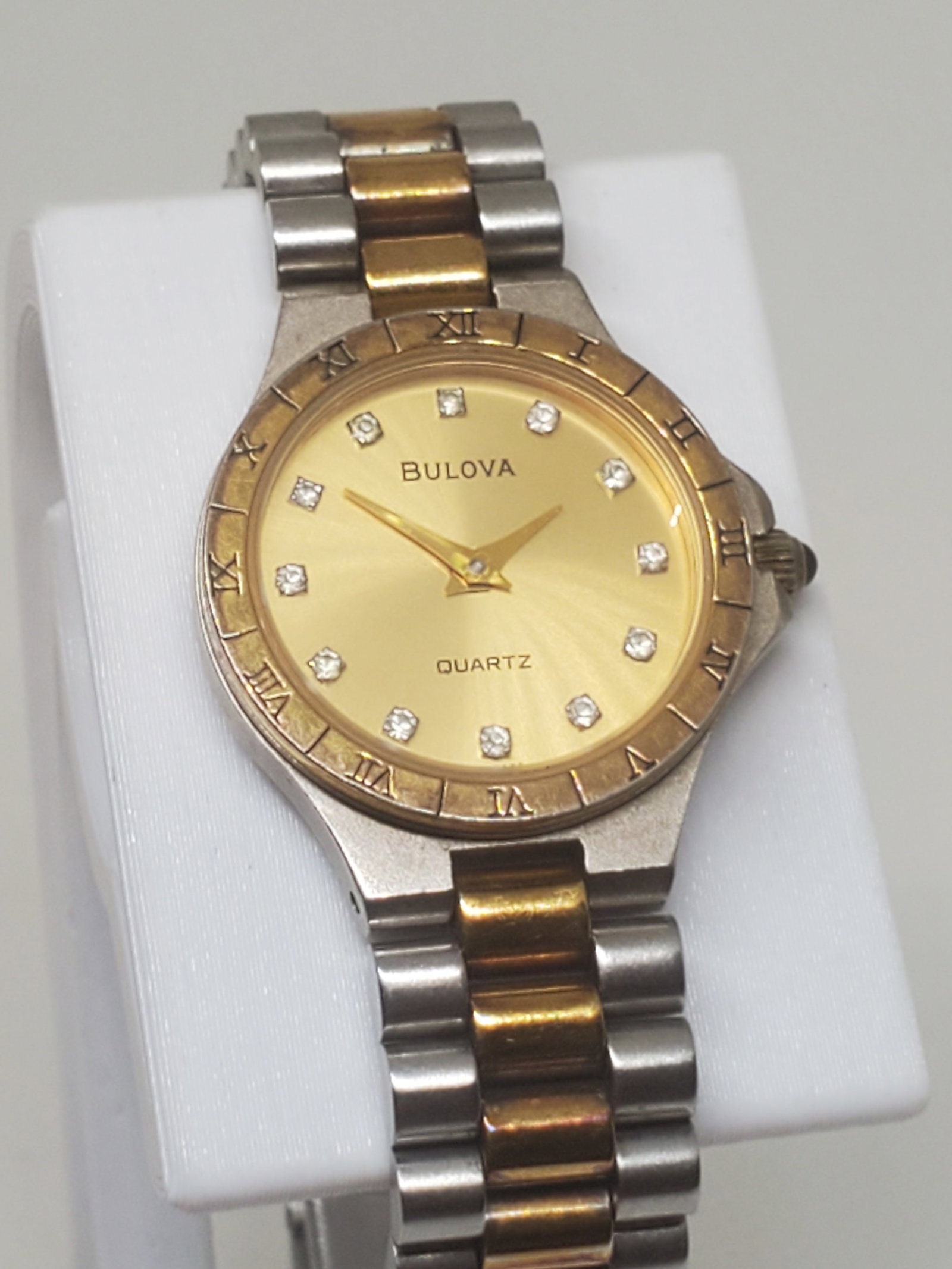 Bulova Gold Plated Dual-Tone Watch, 1980s    - Vintage Collection - (1 of 11)