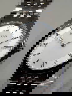 Bulova SIlver Tone Ladies Watch, 2020s - Vintage Collection -: Bulova C8692090 in operating condition, a sophisticated dress watch that embodies the prestige and refinement of the Bulova brand. This exquisite timepiece features a silver-tone case that beautifully