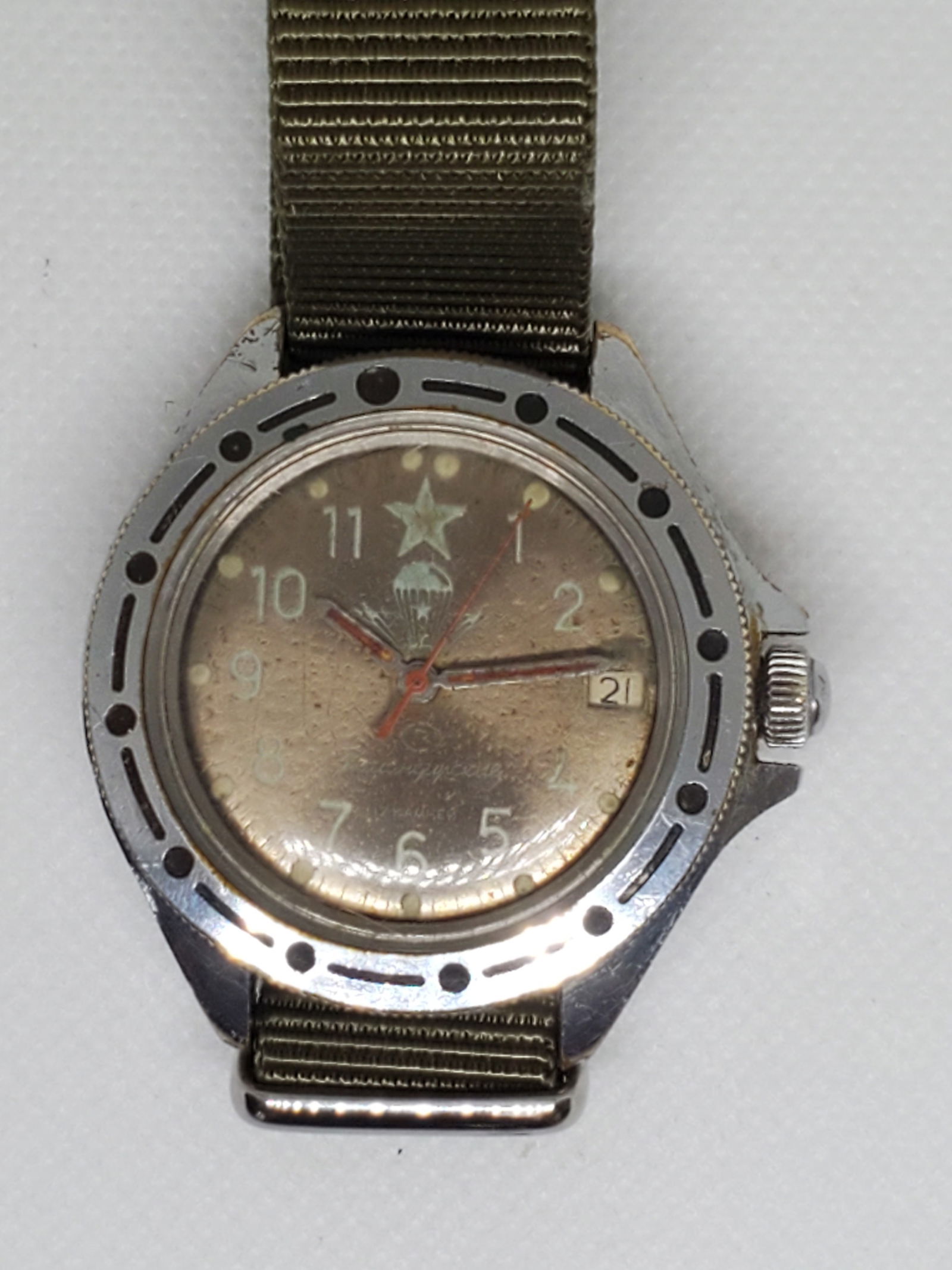 Vostok Komandirskie Airborne Forces (VDV) Soviet USSR, Automatic, Watch, 1960s (1 of 10)